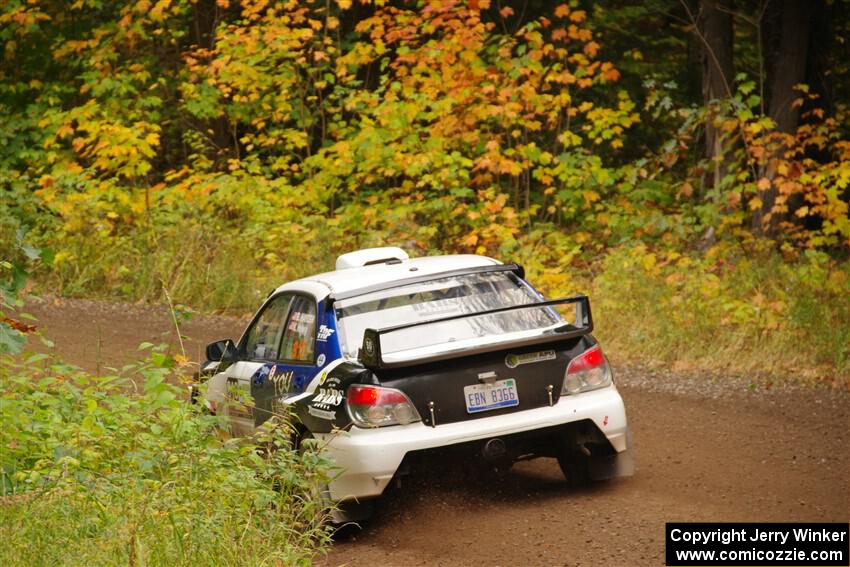 Brad Hayosh / Keegan Helwig Subaru WRX STi on SS2, Bob Lake I.