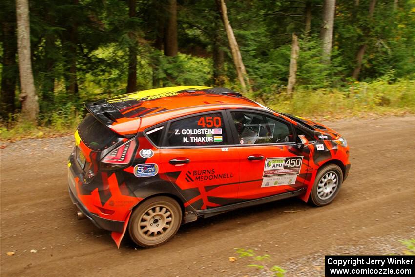 Nikhil Thakur / Zack Goldstein Ford Fiesta ST on SS2, Bob Lake I.