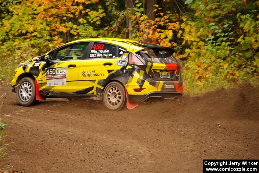 Nikhil Thakur / Zack Goldstein Ford Fiesta ST on SS2, Bob Lake I.