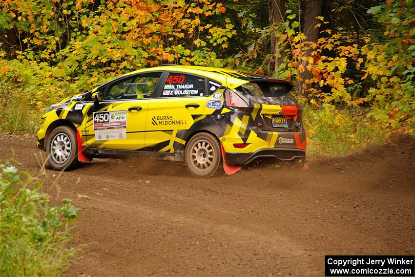 Nikhil Thakur / Zack Goldstein Ford Fiesta ST on SS2, Bob Lake I.