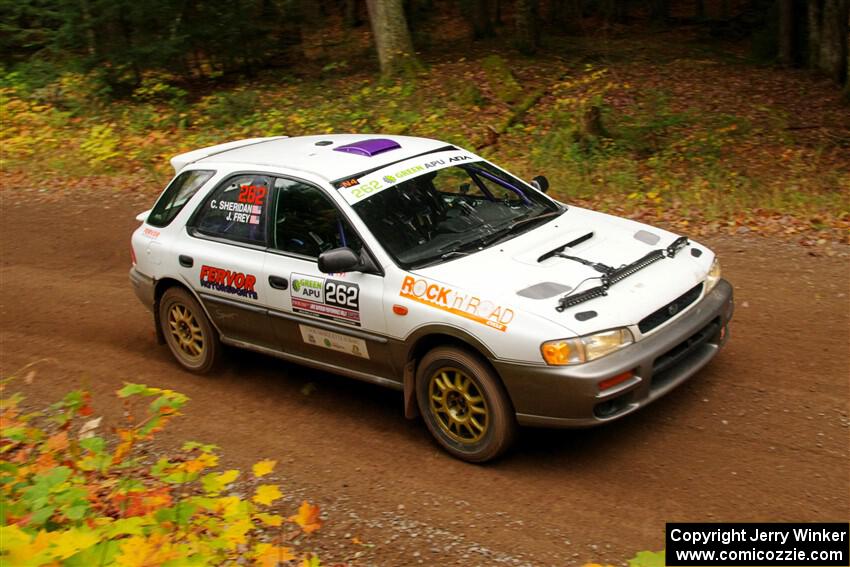 Camden Sheridan / Jeremy Frey Subaru Impreza Outback Sport on SS2, Bob Lake I.