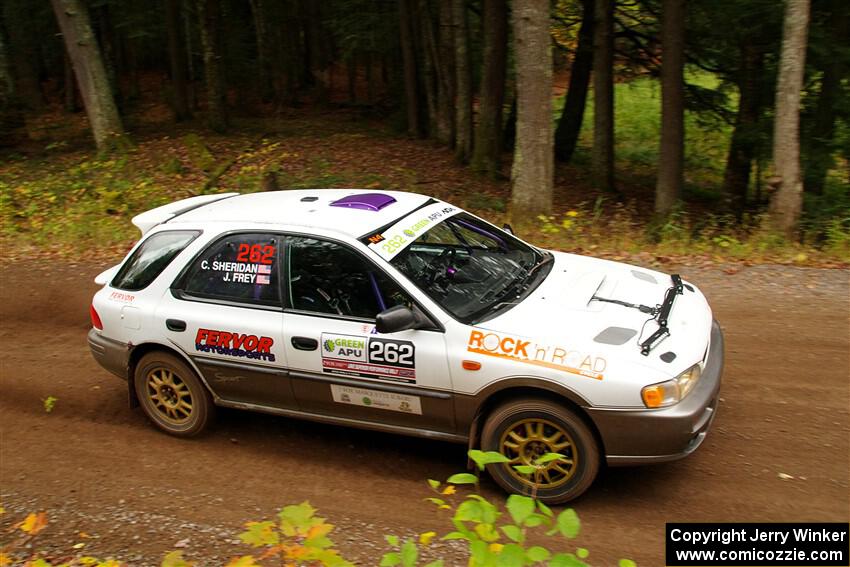 Camden Sheridan / Jeremy Frey Subaru Impreza Outback Sport on SS2, Bob Lake I.