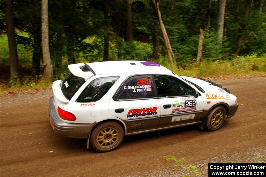 Camden Sheridan / Jeremy Frey Subaru Impreza Outback Sport on SS2, Bob Lake I.