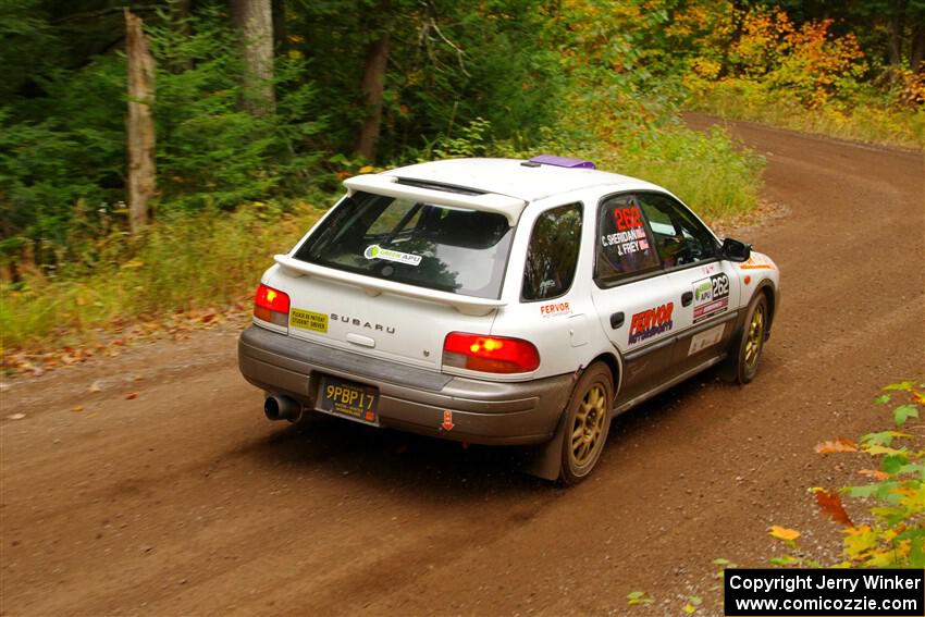 Camden Sheridan / Jeremy Frey Subaru Impreza Outback Sport on SS2, Bob Lake I.