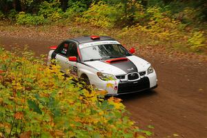 Jason Cook / Maggie Tu Subaru WRX on SS2, Bob Lake I.