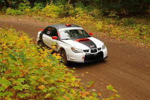 Jason Cook / Maggie Tu Subaru WRX on SS2, Bob Lake I.