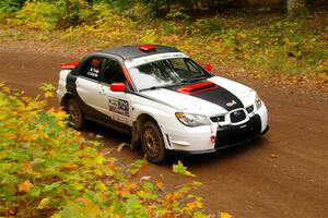 Jason Cook / Maggie Tu Subaru WRX on SS2, Bob Lake I.