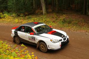 Jason Cook / Maggie Tu Subaru WRX on SS2, Bob Lake I.