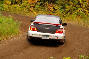 Jason Cook / Maggie Tu Subaru WRX on SS2, Bob Lake I.