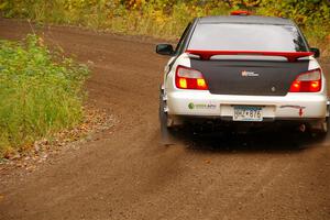 Jason Cook / Maggie Tu Subaru WRX on SS2, Bob Lake I.