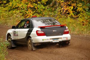 Jason Cook / Maggie Tu Subaru WRX on SS2, Bob Lake I.