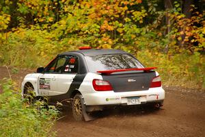 Jason Cook / Maggie Tu Subaru WRX on SS2, Bob Lake I.