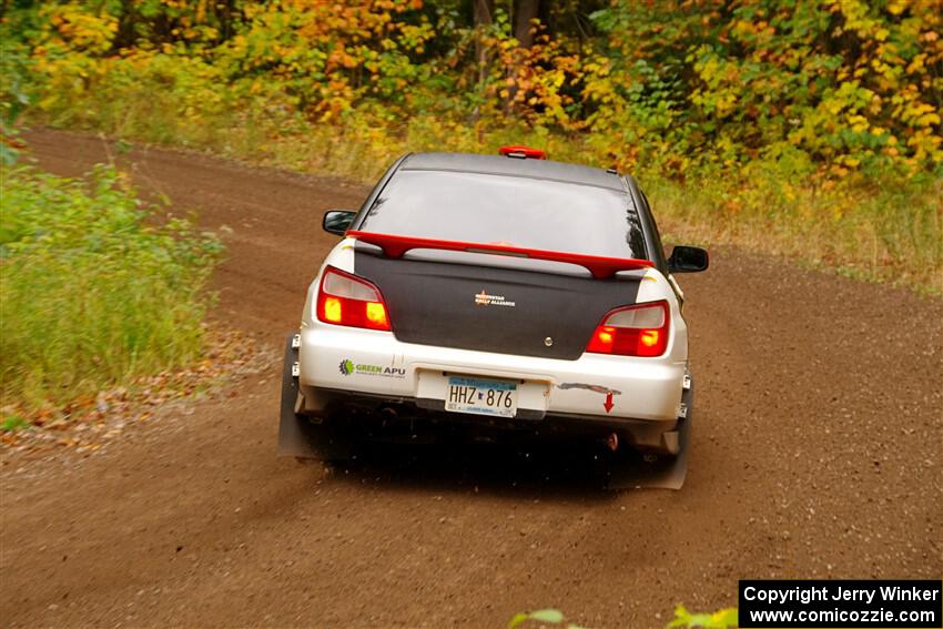 Jason Cook / Maggie Tu Subaru WRX on SS2, Bob Lake I.