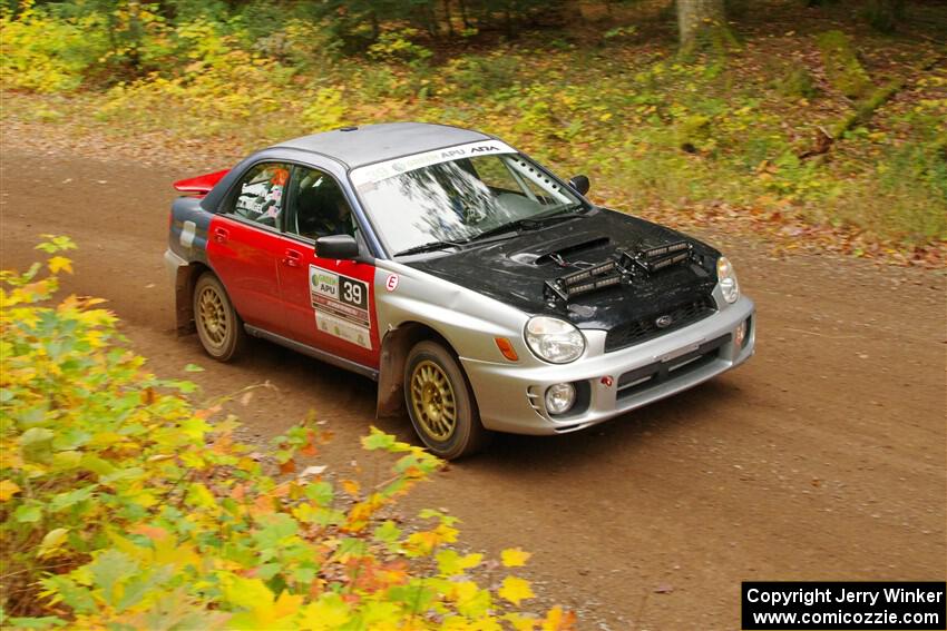 Jonathon Nagel / Liz Austin Subaru Impreza 2.5RS on SS2, Bob Lake I.