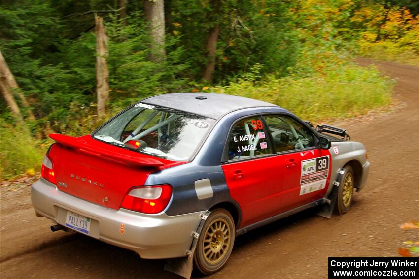 Jonathon Nagel / Liz Austin Subaru Impreza 2.5RS on SS2, Bob Lake I.