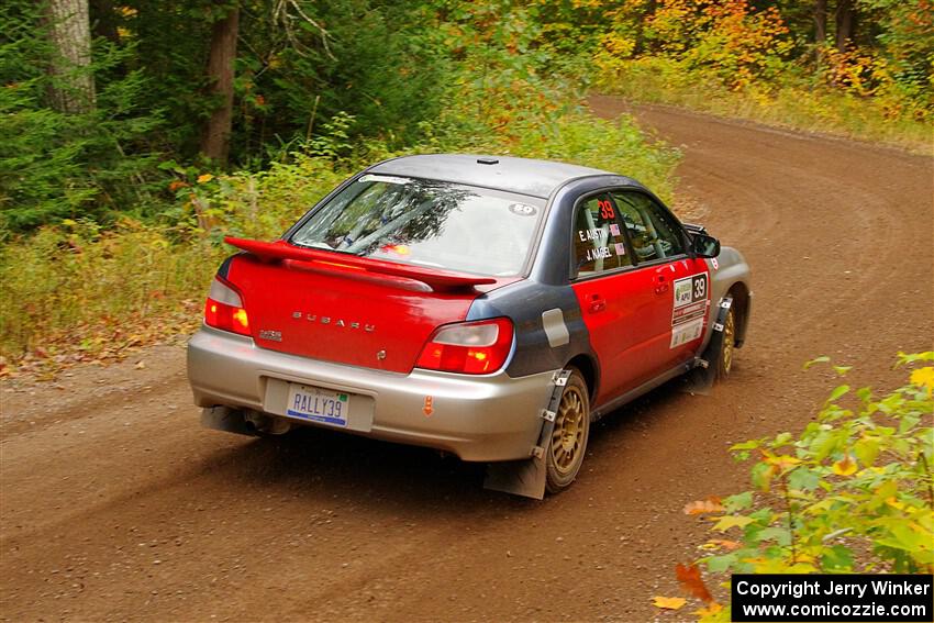 Jonathon Nagel / Liz Austin Subaru Impreza 2.5RS on SS2, Bob Lake I.