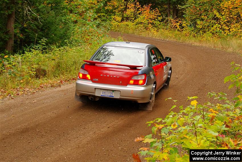 Jonathon Nagel / Liz Austin Subaru Impreza 2.5RS on SS2, Bob Lake I.