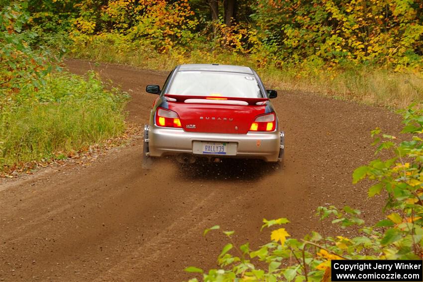 Jonathon Nagel / Liz Austin Subaru Impreza 2.5RS on SS2, Bob Lake I.