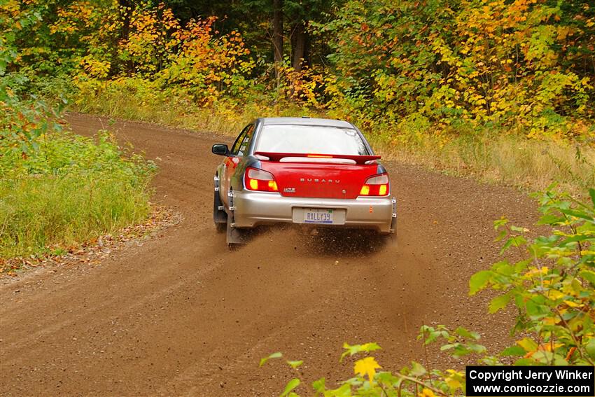 Jonathon Nagel / Liz Austin Subaru Impreza 2.5RS on SS2, Bob Lake I.