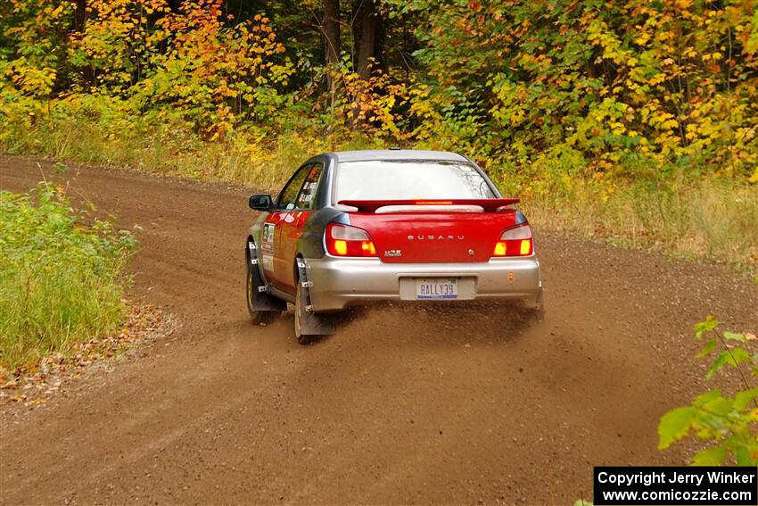 Jonathon Nagel / Liz Austin Subaru Impreza 2.5RS on SS2, Bob Lake I.