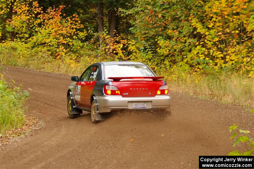 Jonathon Nagel / Liz Austin Subaru Impreza 2.5RS on SS2, Bob Lake I.