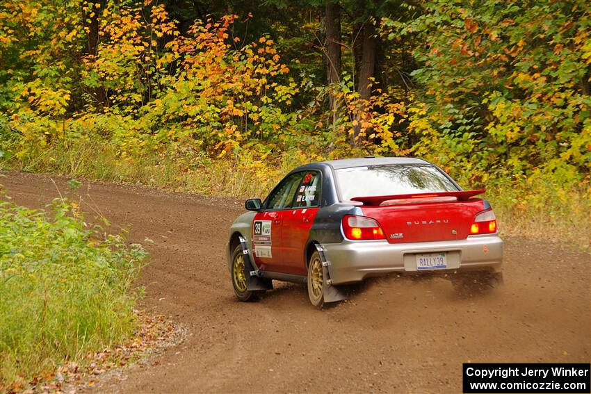 Jonathon Nagel / Liz Austin Subaru Impreza 2.5RS on SS2, Bob Lake I.