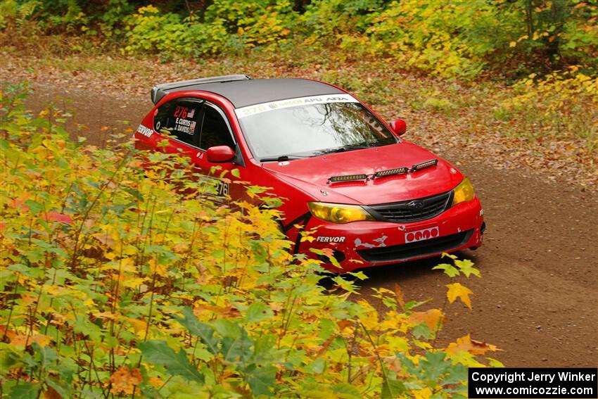 Jess Davids / Ethan Curtis Subaru Impreza on SS2, Bob Lake I.