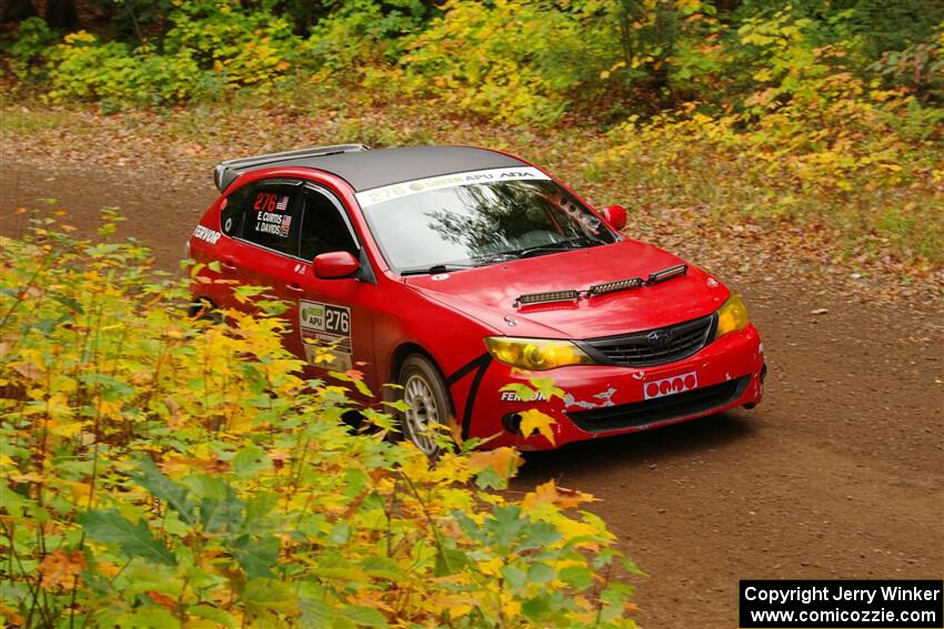 Jess Davids / Ethan Curtis Subaru Impreza on SS2, Bob Lake I.