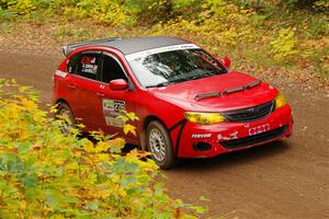 Jess Davids / Ethan Curtis Subaru Impreza on SS2, Bob Lake I.