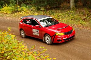 Jess Davids / Ethan Curtis Subaru Impreza on SS2, Bob Lake I.