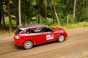 Jess Davids / Ethan Curtis Subaru Impreza on SS2, Bob Lake I.