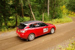 Jess Davids / Ethan Curtis Subaru Impreza on SS2, Bob Lake I.