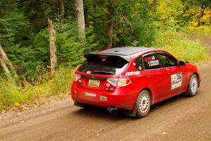 Jess Davids / Ethan Curtis Subaru Impreza on SS2, Bob Lake I.