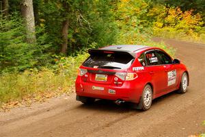 Jess Davids / Ethan Curtis Subaru Impreza on SS2, Bob Lake I.