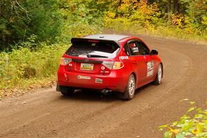 Jess Davids / Ethan Curtis Subaru Impreza on SS2, Bob Lake I.