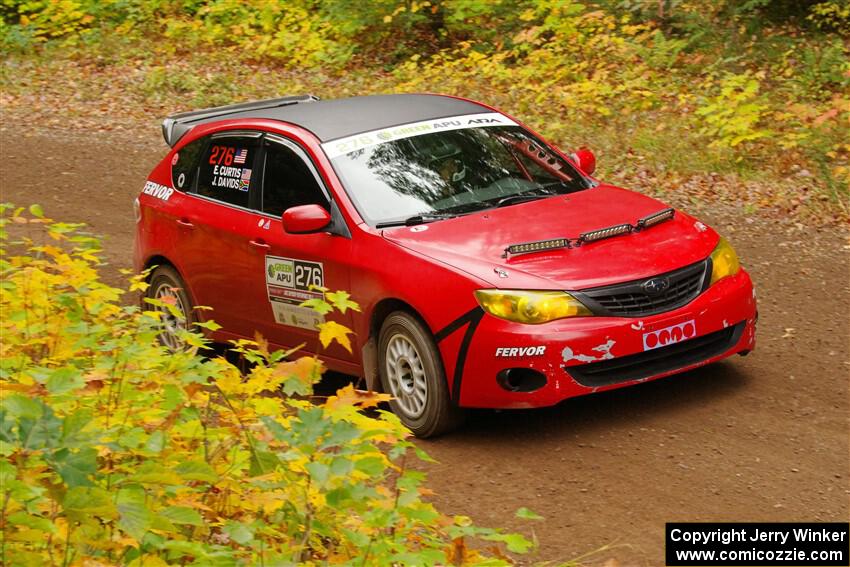 Jess Davids / Ethan Curtis Subaru Impreza on SS2, Bob Lake I.