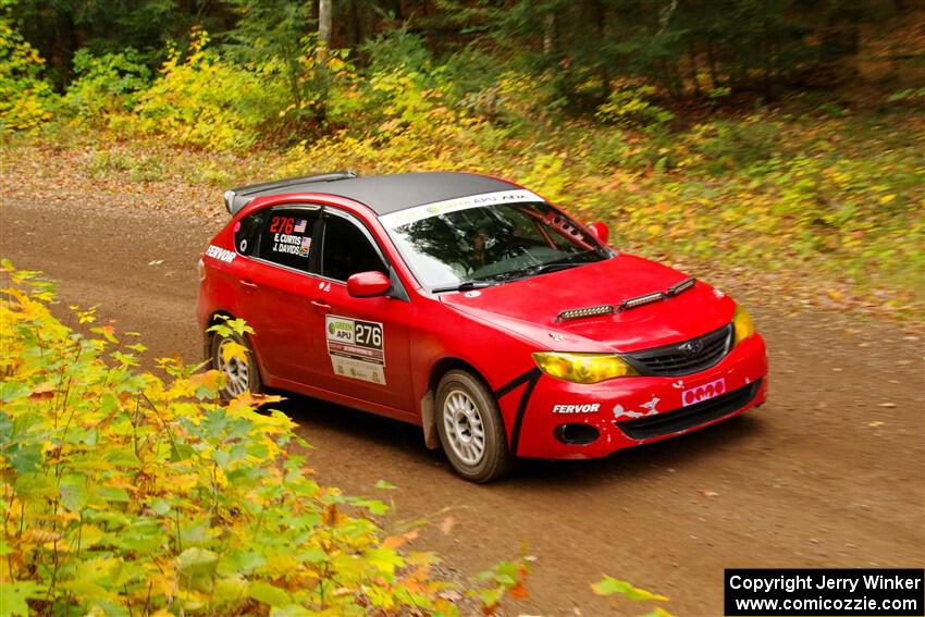 Jess Davids / Ethan Curtis Subaru Impreza on SS2, Bob Lake I.