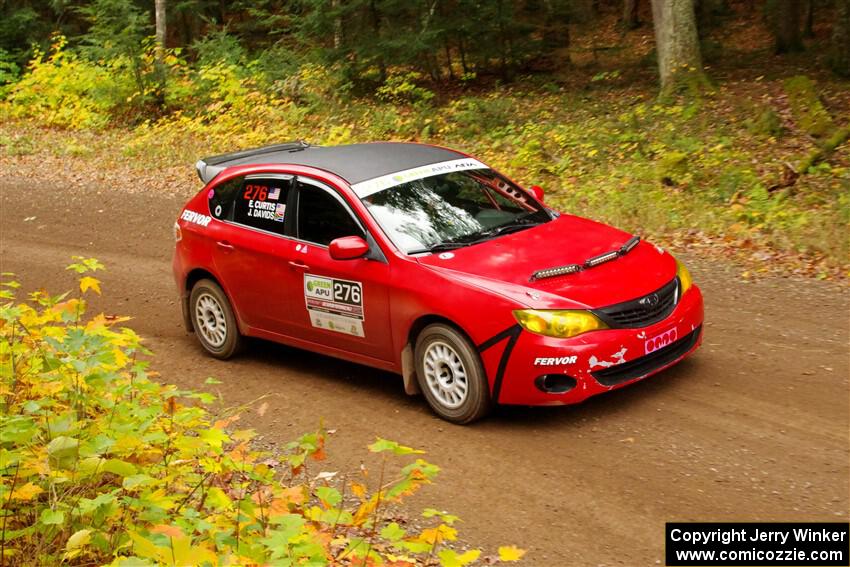 Jess Davids / Ethan Curtis Subaru Impreza on SS2, Bob Lake I.