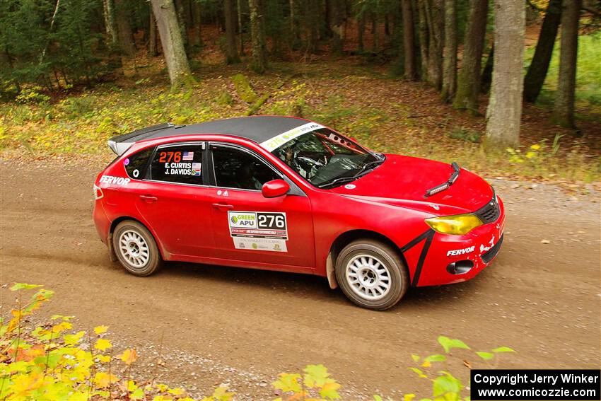 Jess Davids / Ethan Curtis Subaru Impreza on SS2, Bob Lake I.