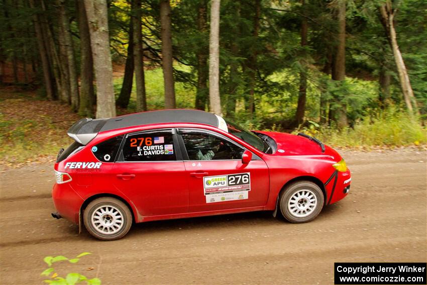 Jess Davids / Ethan Curtis Subaru Impreza on SS2, Bob Lake I.