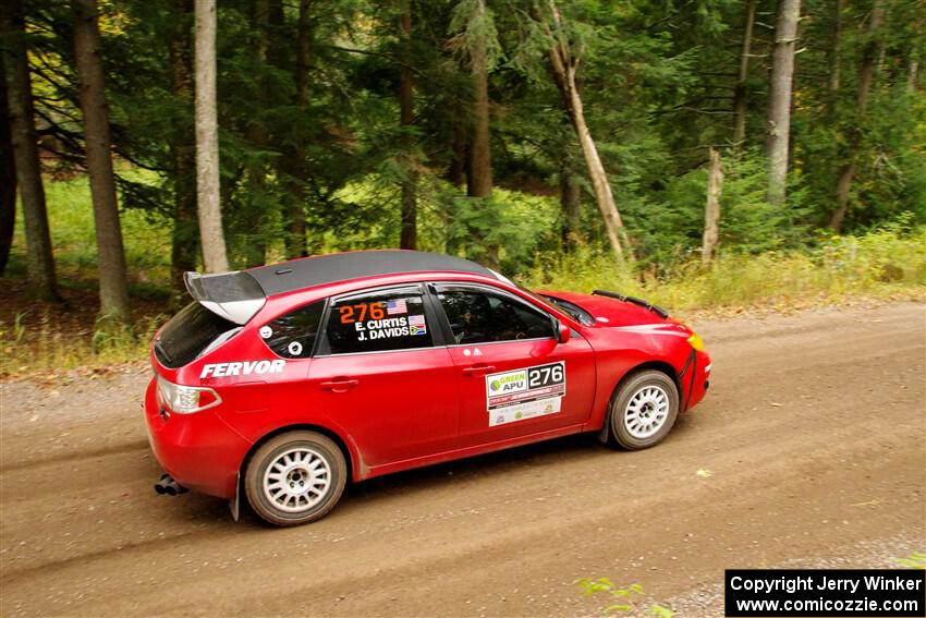 Jess Davids / Ethan Curtis Subaru Impreza on SS2, Bob Lake I.