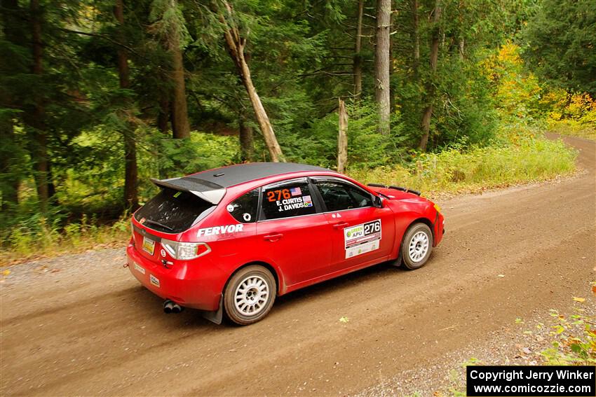 Jess Davids / Ethan Curtis Subaru Impreza on SS2, Bob Lake I.