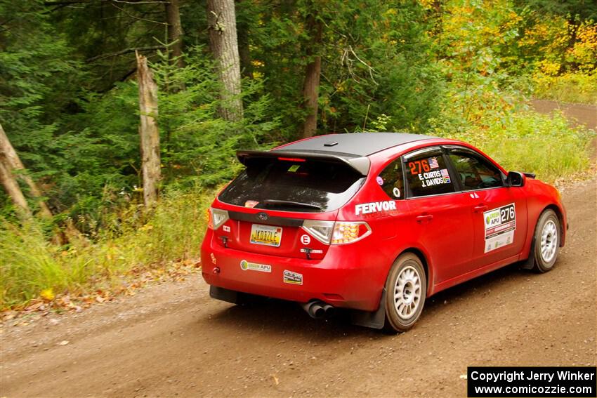 Jess Davids / Ethan Curtis Subaru Impreza on SS2, Bob Lake I.