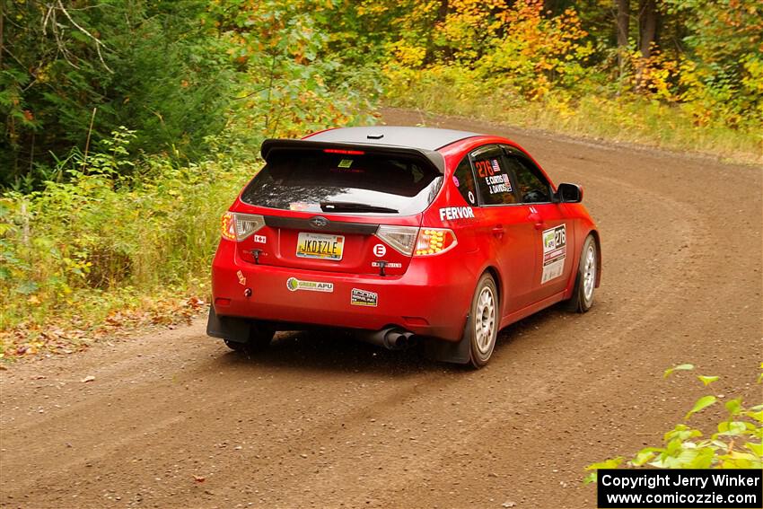 Jess Davids / Ethan Curtis Subaru Impreza on SS2, Bob Lake I.