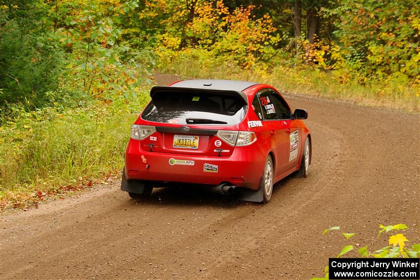 Jess Davids / Ethan Curtis Subaru Impreza on SS2, Bob Lake I.