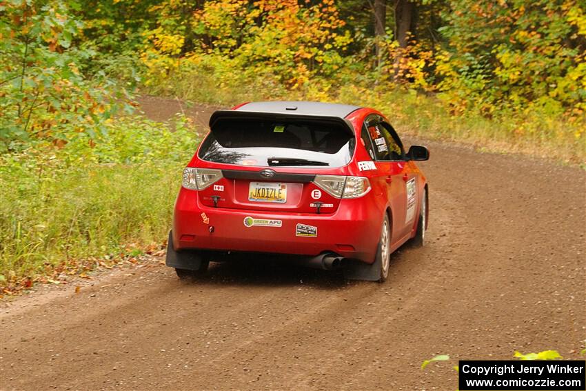 Jess Davids / Ethan Curtis Subaru Impreza on SS2, Bob Lake I.