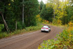 The '0' car, a Mitshibishi Eclipse GSX, on SS6, Bob Lake II.