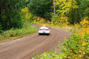 The '0' car, a Mitshibishi Eclipse GSX, on SS6, Bob Lake II.