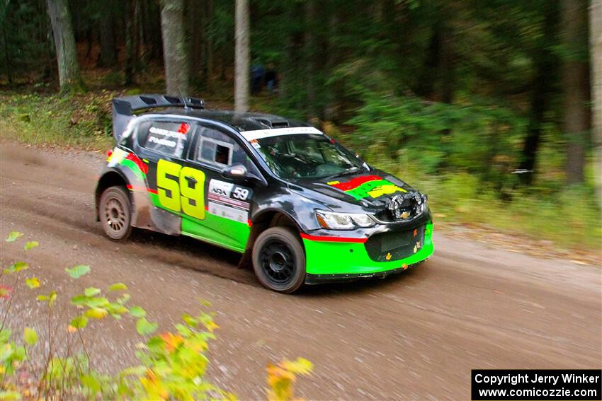 Pat Moro / Ole Holter Chevy Sonic LS on SS6, Bob Lake II.