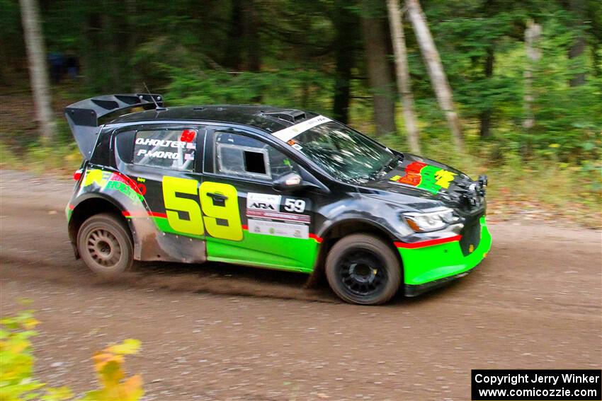 Pat Moro / Ole Holter Chevy Sonic LS on SS6, Bob Lake II.